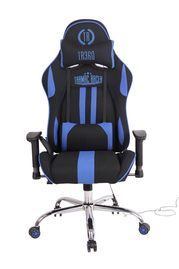 Gaming kontorsstol Limit XM med tygklädsel I Gamingstol med fotstöd I Höj- och sänkbar I Datorstol med massagefunktion