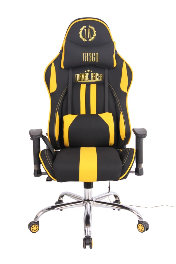 Gaming kontorsstol Limit XM med tygklädsel I Gamingstol med fotstöd I Höj- och sänkbar I Datorstol med massagefunktion