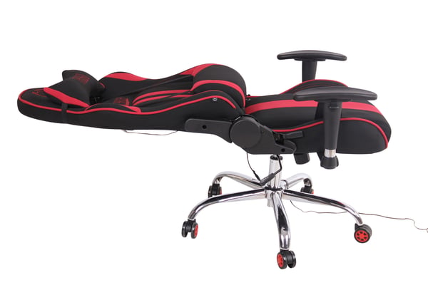 Gaming kontorsstol Limit XM med tygklädsel I Gamingstol med fotstöd I Höj- och sänkbar I Datorstol med massagefunktion