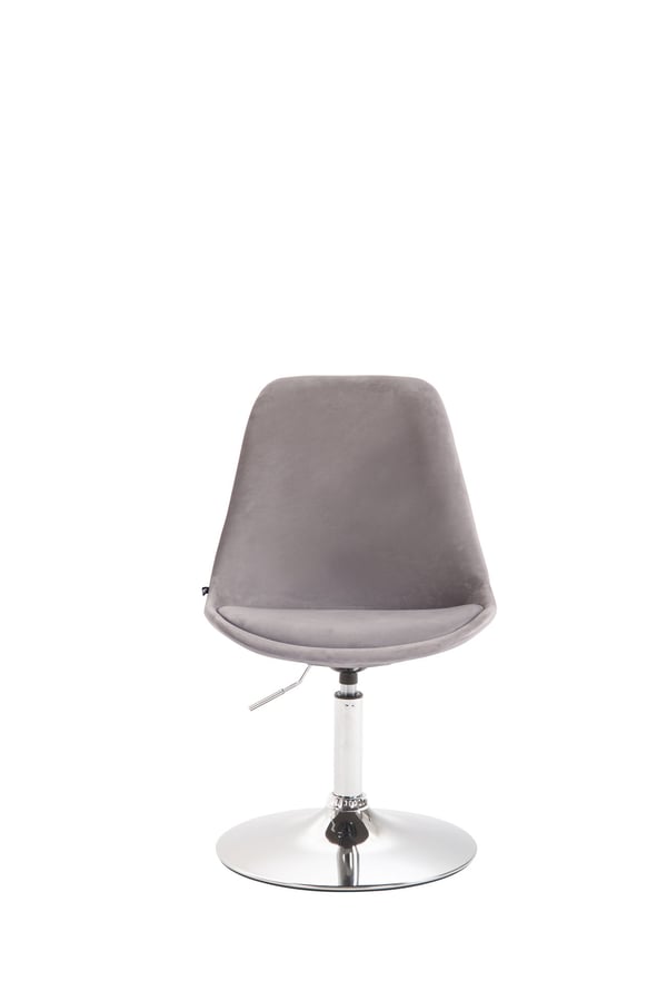 Matstol Maverick Velvet I Höjdinställningsbar fåtölj I Svängbar stol med trumpetfot I Sitthöjd från ca 43 - 48 cm