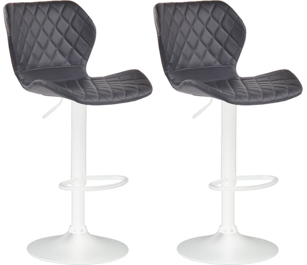 2-pack barstolar Cork konstläder | Justerbar höjd | Barstol med fotstöd 360° vridbar | Bartaburett med trumpetfot