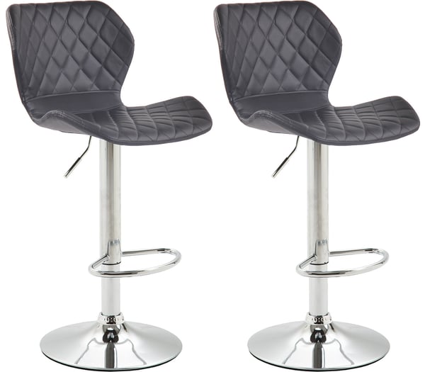 2-pack barstolar Cork konstläder | Justerbar höjd | Barstol med fotstöd 360° vridbar | Bartaburett med trumpetfot