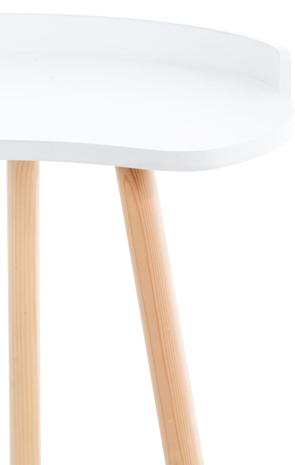 Sidebord Jannis I Ben af bøgetræ I Sidebord i skandinavisk stil I Lille sofabord