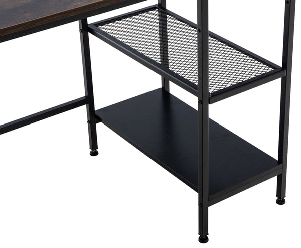 Skrivebord Oviedo I Bærbar PC-bord Med Opbevaring I Skrivebord Med Hylder
