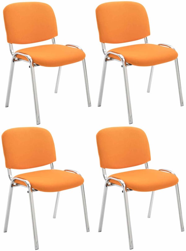 4-pack stol Ken krom tyg I Stoppad sits
