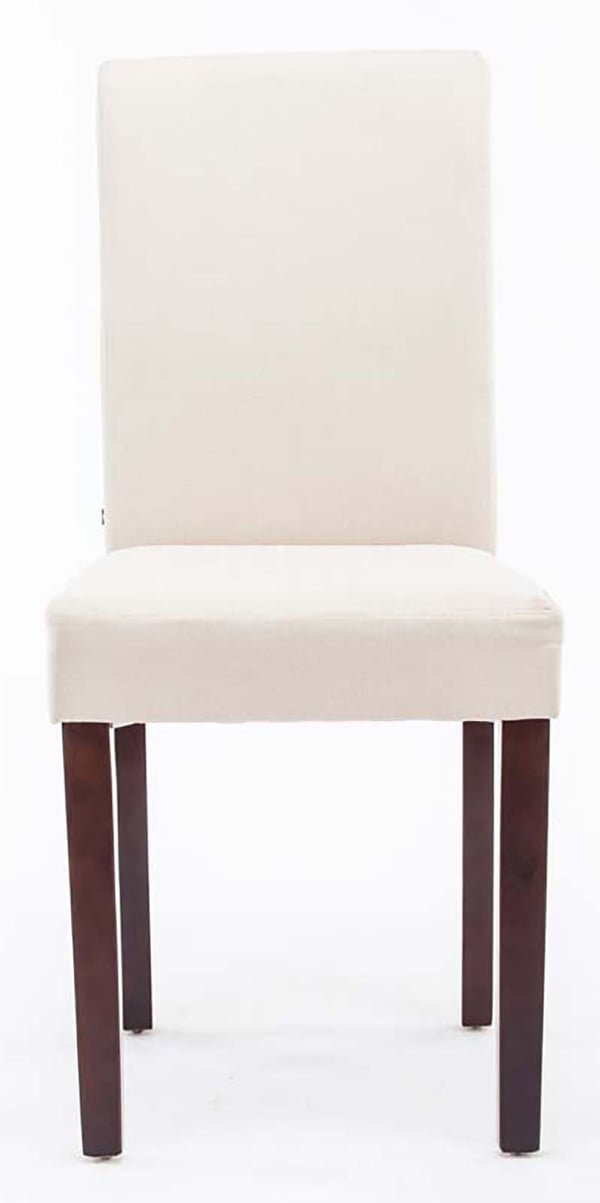 Matstol Ina med trästomme och tygklädsel I Stol med sitthöjd 47 cm I Stol med hög ryggstöd