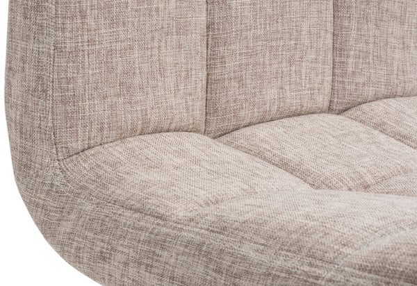 2-pack Barstolar Peru med tygklädsel I Snurrbara, höj- och sänkbara barstolar med ryggstöd & metallställning i krom-look