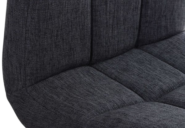2-pack Barstolar Peru med tygklädsel I Snurrbara, höj- och sänkbara barstolar med ryggstöd & metallställning i krom-look