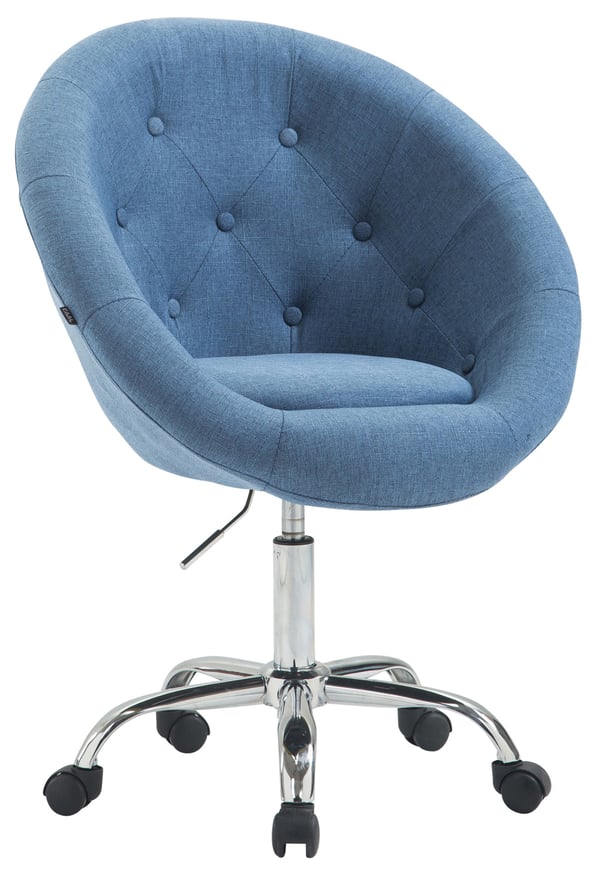 Work Stool London V2 Fabric I Drejelænestol | Højdejusterbar skammel med Easy Roll hjul