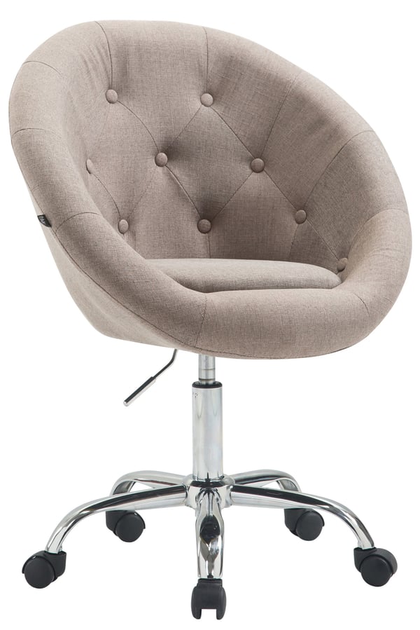Work Stool London V2 Fabric I Drejelænestol | Højdejusterbar skammel med Easy Roll hjul