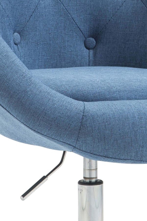 Work Stool London V2 Fabric I Drejelænestol | Højdejusterbar skammel med Easy Roll hjul