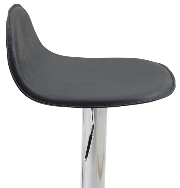 Lana V2 baarijakkara metallirungolla ja keinonahkaverhoilulla I Korkeussäädettävä ergonominen baarituoli jalkatuella ja kääntyvä istuin