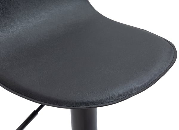 Lana V2 baarijakkara metallirungolla ja keinonahkaverhoilulla I Korkeussäädettävä ergonominen baarituoli jalkatuella ja kääntyvä istuin