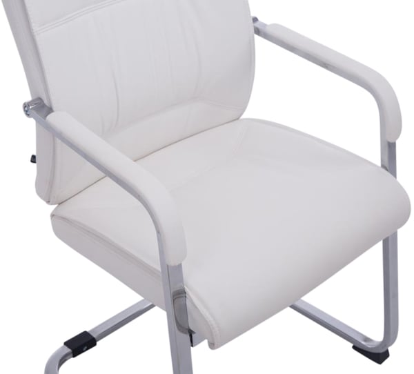2-pack konferensstolar XXL Anubis med konstläder, lättskötta med armstöd