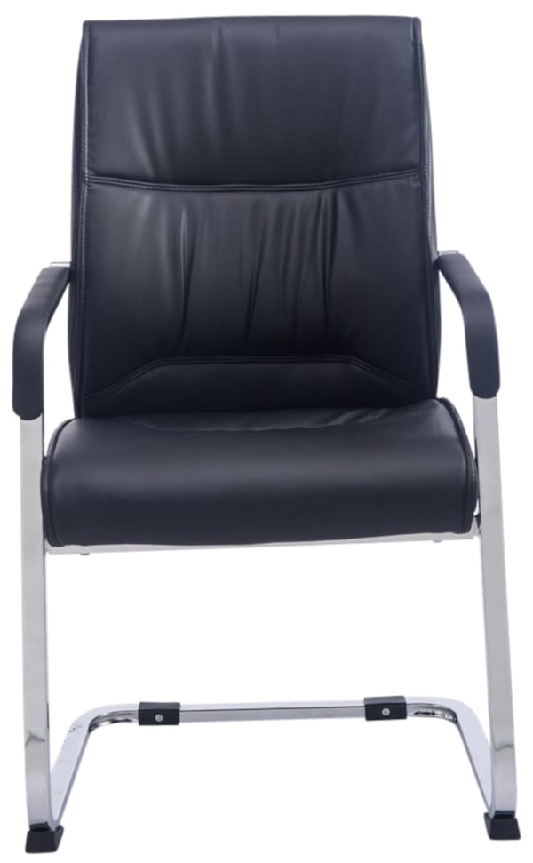 2-pack konferensstolar XXL Anubis med konstläder, lättskötta med armstöd