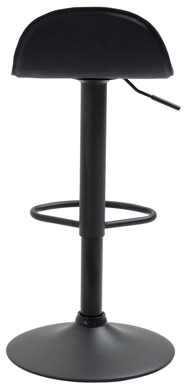 2-pack barstolar Lana V2 med konstläderöverdrag I 2 x höjdjusterbar barstol med ryggstöd