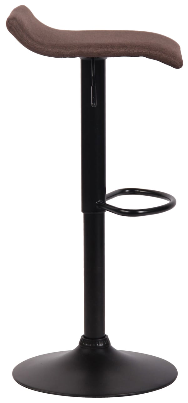 Barstol DYN V2 Tyg | Höjdjusterbar med fotstöd | Barpall med trumpetfot