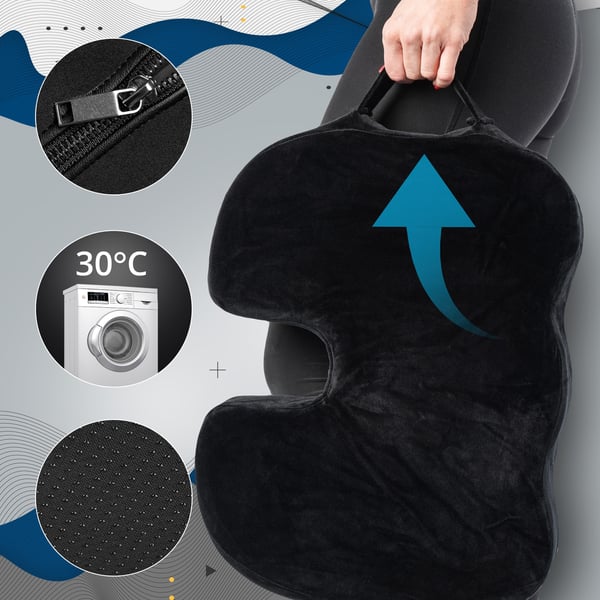 Ergonomisk sittdyna I Ortopedisk stoldyna med kylande gel