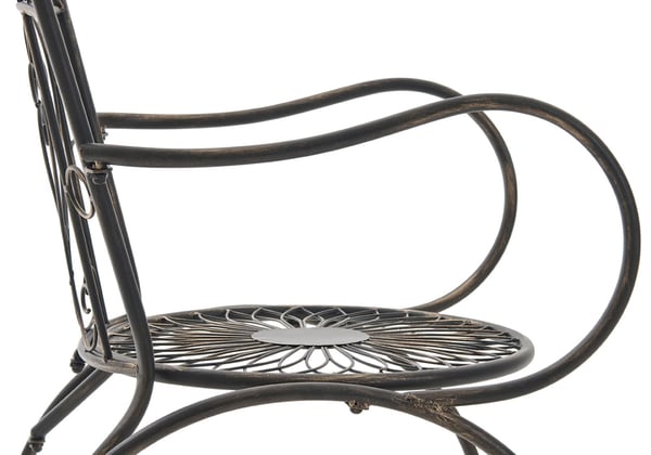 2 kpl Sheela I puutarhatuolit metallista I Metallituoli käsinojilla Jugendtyyli