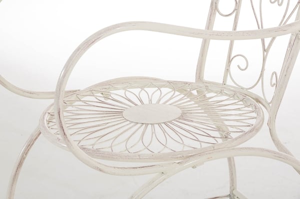 2-pack stolar Sheela I Trädgårdsstolar i metall I Metallstol med armstöd i Jugendstil
