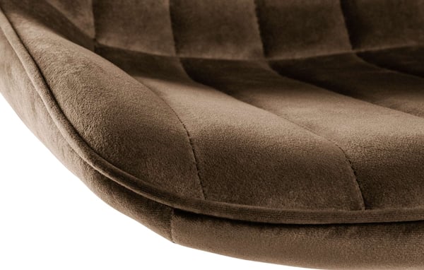 Barstol Toni Velvet | Höjdjusterbar bänkpall med ryggstöd | Barstol med metallram