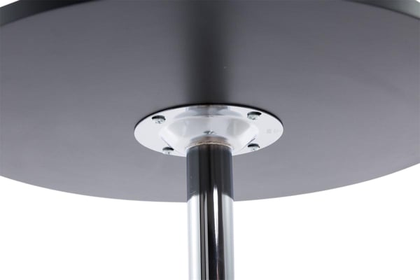 2-Pack Metallbarbord Med Rund Träskiva | Ø 60 CM | Höjd: 110 CM