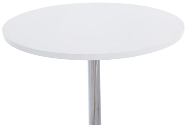 2-Pack Metallbarbord Med Rund Träskiva | Ø 60 CM | Höjd: 110 CM