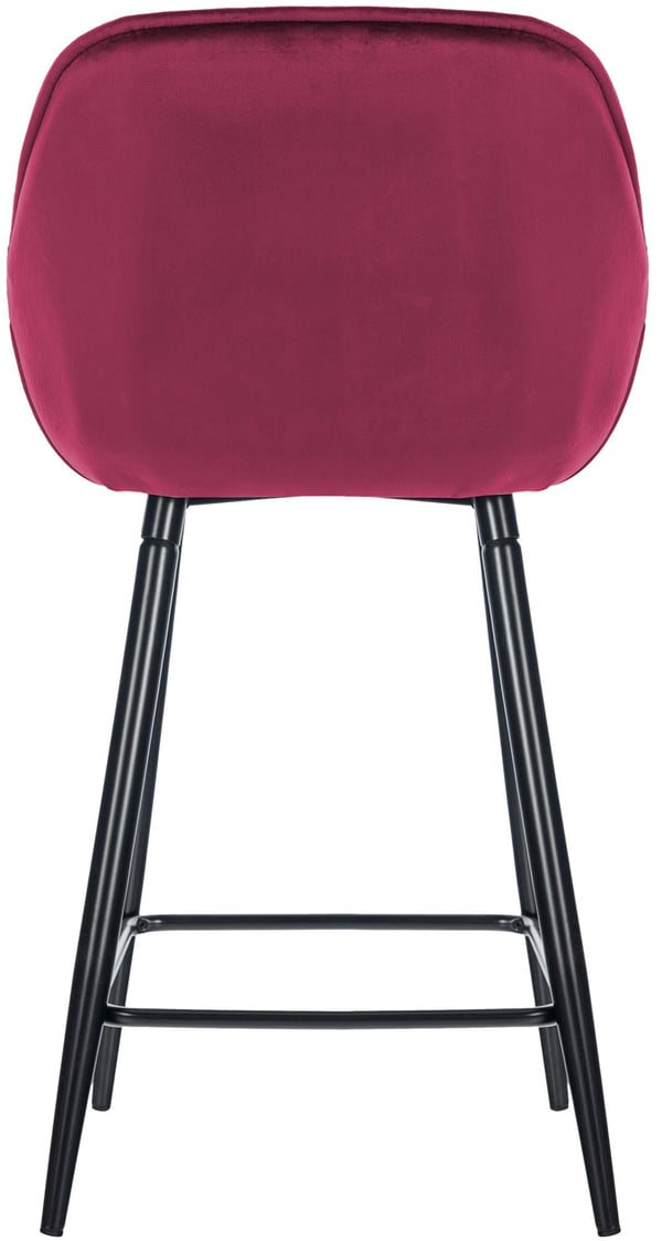 Sæt med 2 barstole Gibson velvet I sædehøjde 76 cm I barstole med fodstøtte