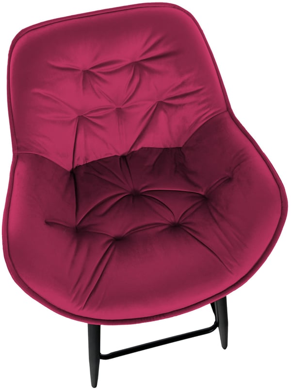 Sæt med 2 barstole Gibson velvet I sædehøjde 76 cm I barstole med fodstøtte