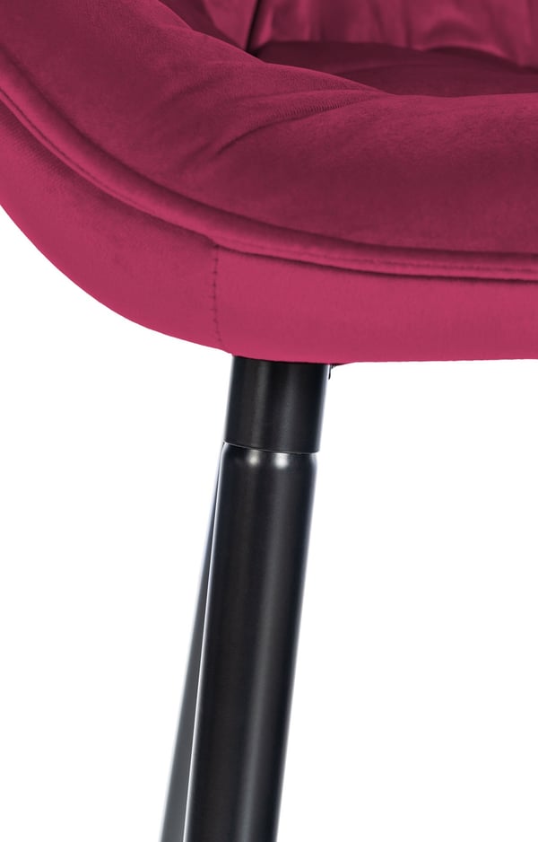 Sæt med 2 barstole Gibson velvet I sædehøjde 76 cm I barstole med fodstøtte