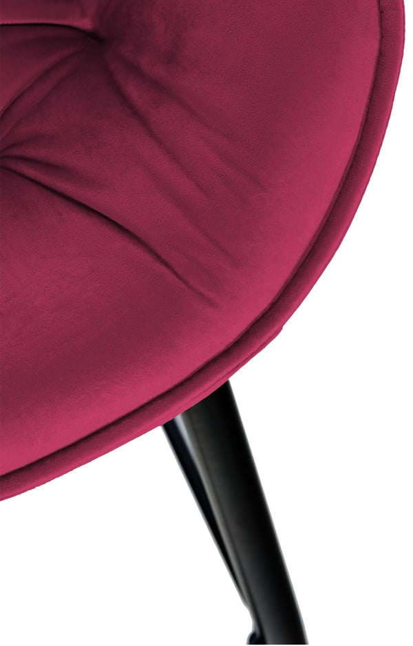 Sæt med 2 barstole Gibson velvet I sædehøjde 76 cm I barstole med fodstøtte