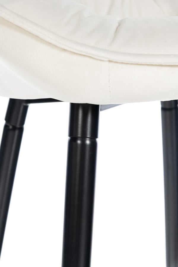 Sæt med 2 barstole Gibson velvet I sædehøjde 76 cm I barstole med fodstøtte