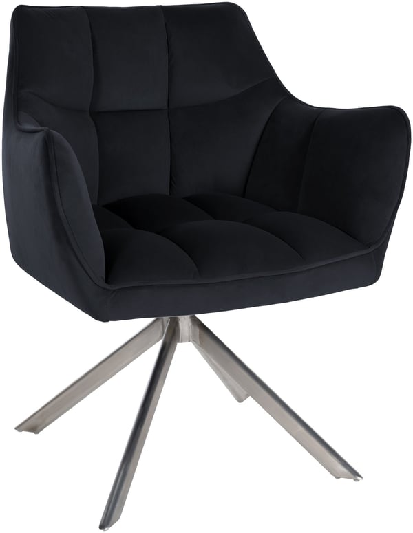Matstol Swing Velvet I Snurrbar stoppad stol