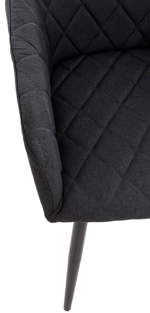 2-pack matstol Shila I klädsel tyg eller sammet I stoppad stol med armstöd