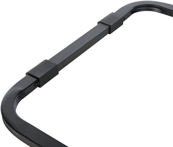 XL Cantilever Chair Anubis med imiteret læderbetræk og polstret sæde I Easy Care konferencestol med armlæn