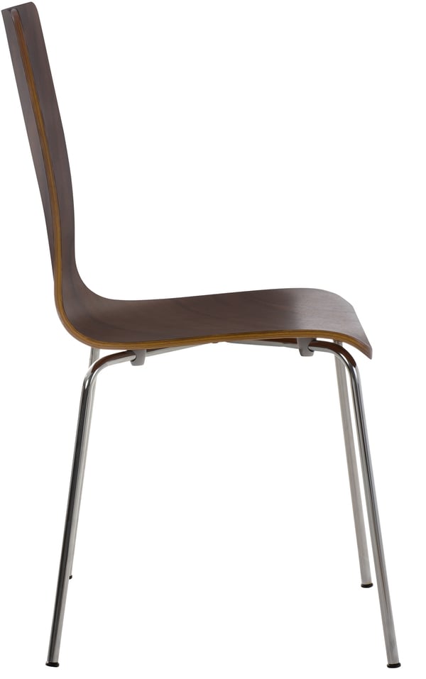 Pepe besøgsstol I Ergonomisk formet lænestol med træsæde I Robust metalramme I Komfort og stil med robust konstruktion