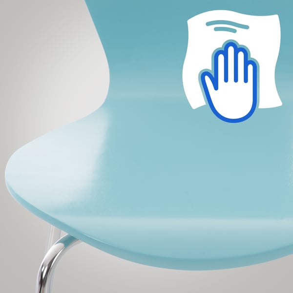 Staplingsbar stol Calisto I Konferensstol med träsits och stabil metallram