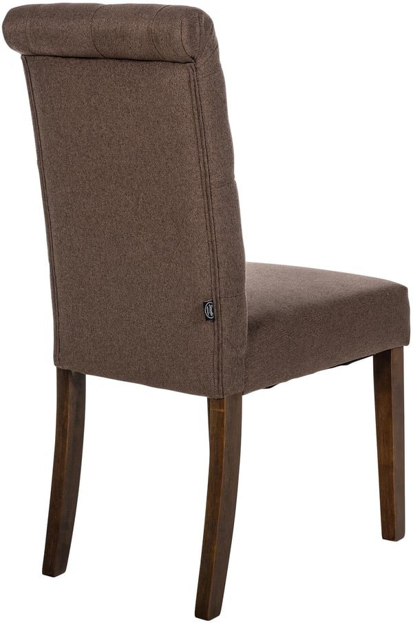 Matstol Lisburn I Sammet I Tyg I Stoppad Stol Quiltsydd Chesterfield Design