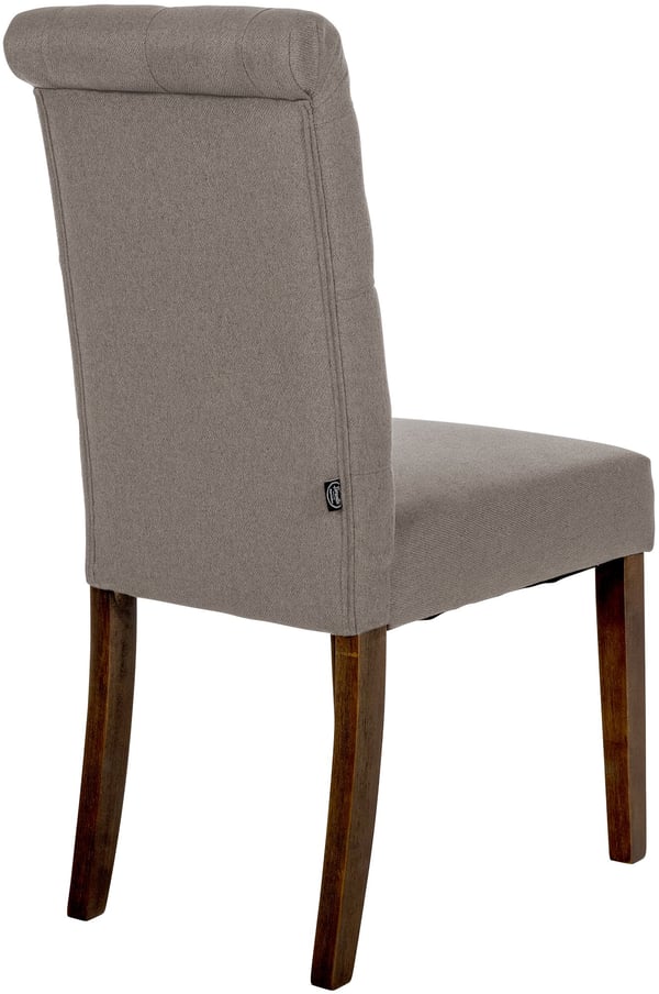 Matstol Lisburn I Sammet I Tyg I Stoppad Stol Quiltsydd Chesterfield Design