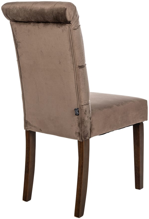 2-pack matstolar Lisburn I Sammet I Tyg I Stoppade Stolar Kviltad Chesterfield-design