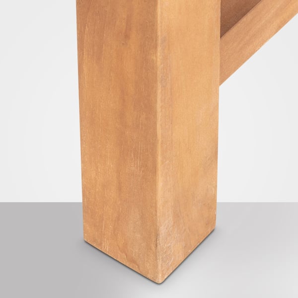Teakbänk 120 cm med överdrag I Teakbänk med matchande skyddsöverdrag I Träbänk i olika varianter Inklusive överdrag