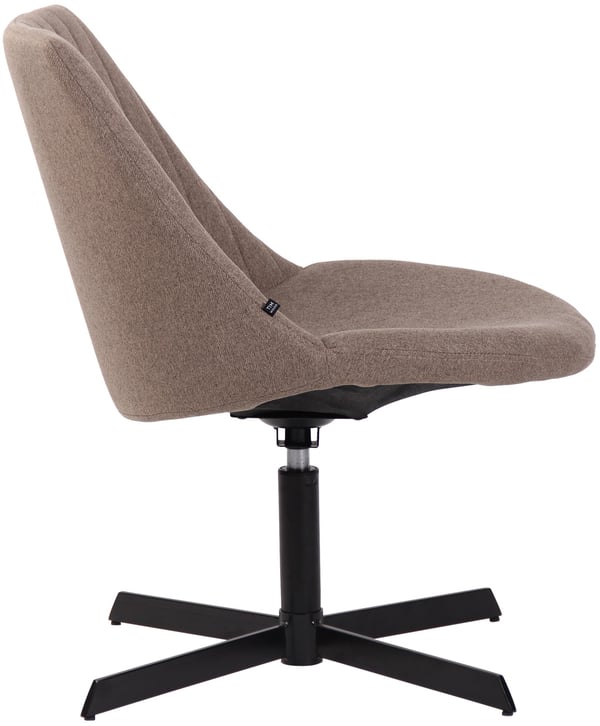 Lounger Granby I 360 asteen pyörivä rentotuoli kangasverhoilulla I Ergonominen muotoilu lattiaystävällisillä jalkasuojilla I Selkänojallinen nojatuoli