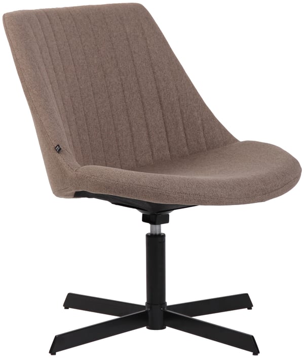 Lounger Granby I 360 asteen pyörivä rentotuoli kangasverhoilulla I Ergonominen muotoilu lattiaystävällisillä jalkasuojilla I Selkänojallinen nojatuoli