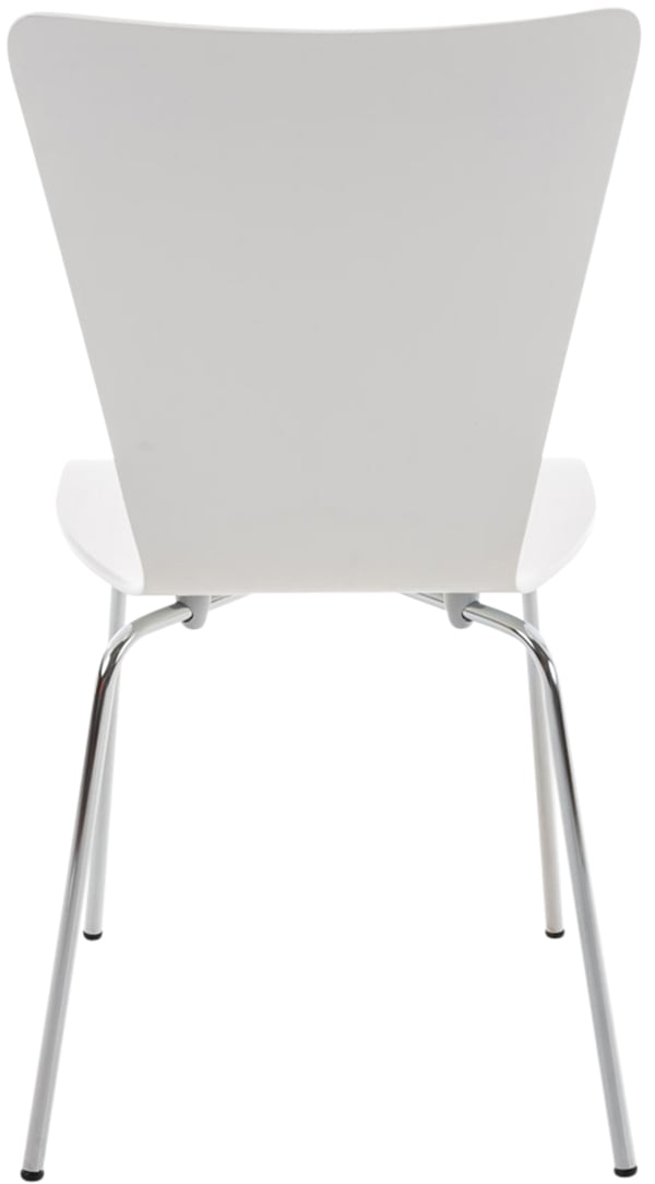 Stapelbar stol Aaron I Ergonomiskt formad konferensstol med träsits I Platsbesparande besöksstol med golvskydd och metallram