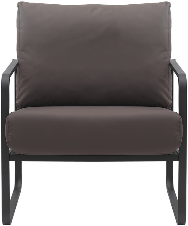Lounger Manea I Relax-lænestol i kunstlæder eller stofbetræk I Med robust metalstel I Polstret klublænestol