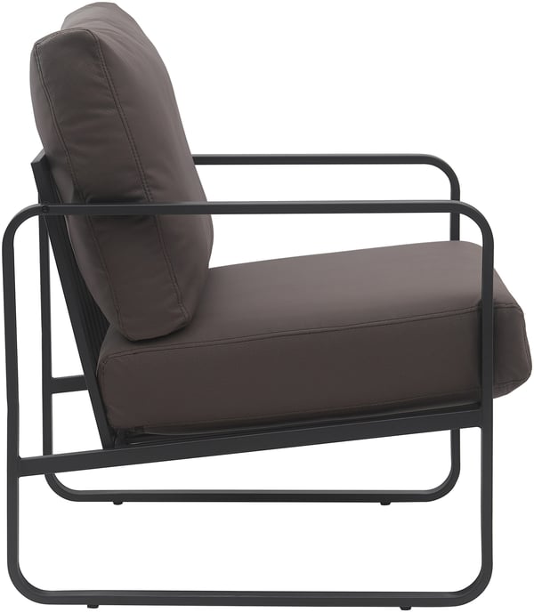 Lounger Manea I Relax-lænestol i kunstlæder eller stofbetræk I Med robust metalstel I Polstret klublænestol