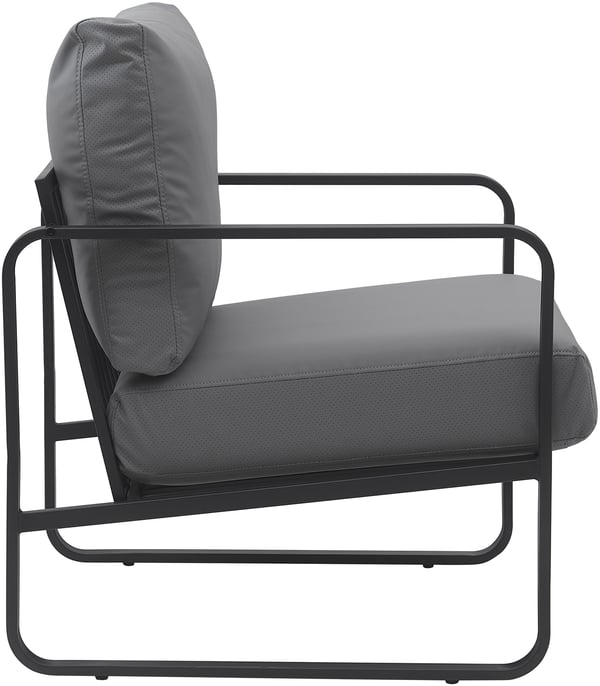 Lounger Manea I Relax-lænestol i kunstlæder eller stofbetræk I Med robust metalstel I Polstret klublænestol