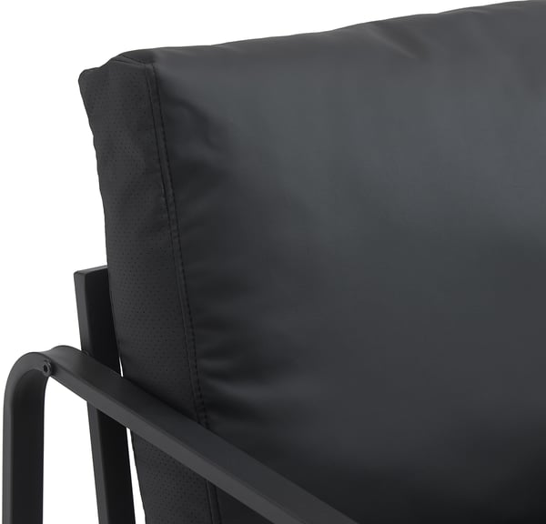 Lounger Manea I Relax-lænestol i kunstlæder eller stofbetræk I Med robust metalstel I Polstret klublænestol