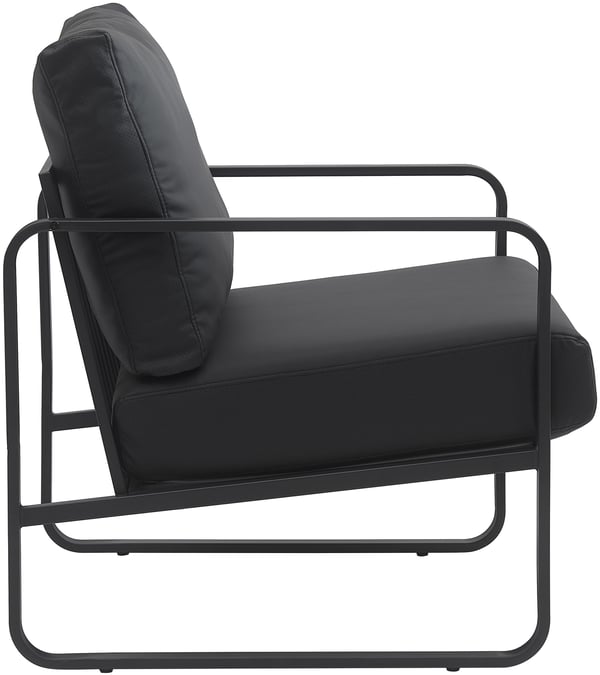 Lounger Manea I Relax-lænestol i kunstlæder eller stofbetræk I Med robust metalstel I Polstret klublænestol