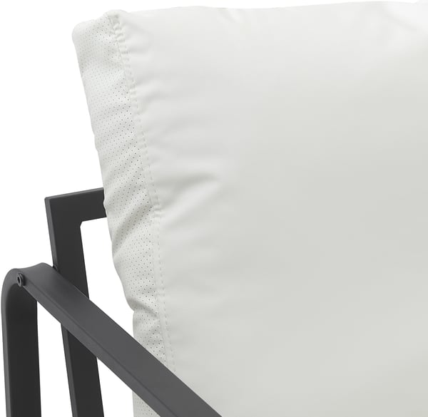 Lounger Manea I Relax-lænestol i kunstlæder eller stofbetræk I Med robust metalstel I Polstret klublænestol